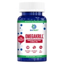 BioTrust OmegaKrill EPA & DHA Omega 3 Suplemento, Fish and Krill Oil para proporcionar soporte para unión, corazón, cerebro, ojo y piel (30 piezas)