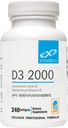 XYMOGEN D3 2000 - Biodisponible Vitamina D3 2000 UI (50 mcg) - Suplemento de vitamina D de alta potencia para apoyar la salud inmunitaria, bonificación + salud cardíaca (240 Softgels)