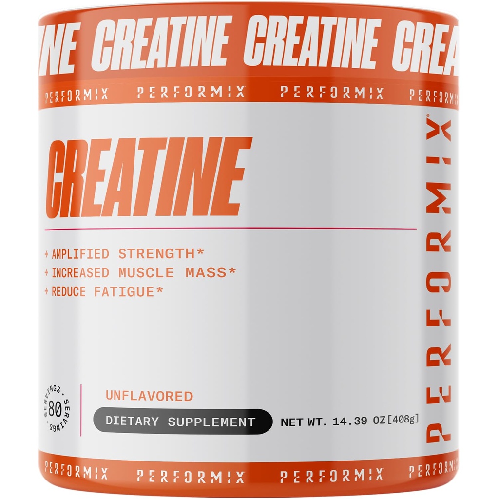 PERFORMIX - Monohidrato de crema - 5000 mg Por Serving (5g) - Pre Workout - Aumentar la masa muscular, Mejorar la fuerza " Reducir la fatiga - Polvo de monohidratos de crema - Desarrollado - 80 Servings - 400g