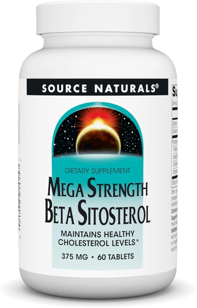 Fuente Natural Mega fuerza Beta Sitosterol 375mg - 60 Tablets