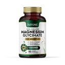 Construido por Nature Magnesium Glycinate 1000mg – Suplemento Magnesio de alta absorción – 100% Chelated, Gentle on Stomach - Muscle, Heart, Bone & Relax Support - Non-GMO, Vegan - 60 cápsulas