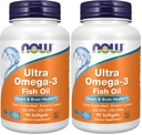 AHORA Suplementos, Ultra Omega-3 Molecularmente Destilado y Enteric Coated, 90 Softgels (Pack of 2)