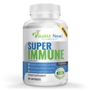Super Wellness Immune Booster - Quercetin Immunity Support, 25 Vitaminas, Herbs, Superfoods, Mushrooms - Vitaminas C &amp; E - Selenium - Turmeric - Immune Defense Suplemento - 60 cápsulas