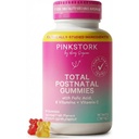 Pink Stork Total Postnatal Vitamin Gummies - Multivitamínico para Recuperación Postparto y Lactación Apoyo - Ácido Fólico, B6, &amp; Vitamina C - Postparto Esenciales - 60 Gummy Vitaminas