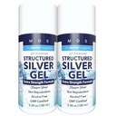 Colloidal Silver Gel Extra Strength - 35ppm Activated Colloidal Silver Gel para potencia máxima - Made in USA - Formula estructurada en un conveniente 2 Pack