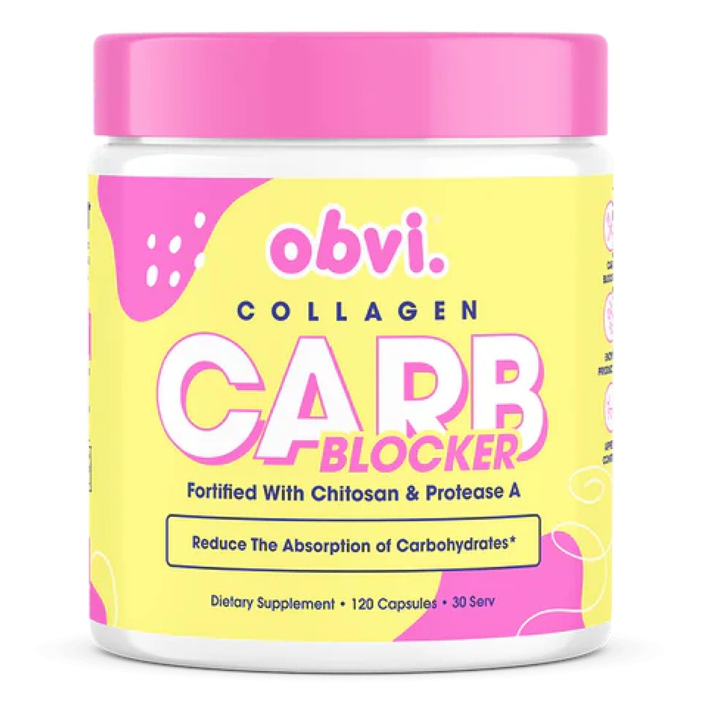 Obvi Guilt-Free Carb Blocker ← Apoya los Objetivos de Fitness Silencio Carb Absorption Blocker with White Kidney Bean Extract TEN 120 Capsules, 30 Servimientos