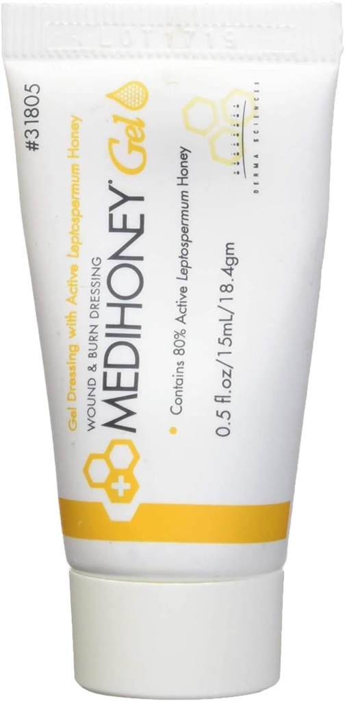 Mejorado Medihoney Gel Wound y " Burn Dressing de Derma Sciences, 0,5 oz,