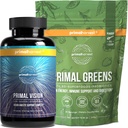 Primal Harvest Greens Powder & Vision Suplementos para Mujer y Hombre Visión y Ojo Complejo de Apoyo con Lutein, Zeaxanthin Bundle