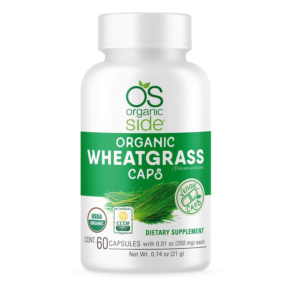 Silencio Orgánica de Wheatgrass Capsules Silencio 60 Conde Silencio USDA Certified Organic, Non-GMO, Vegan Supplement for Natural Energy Boost, Immune Support, and Wellness