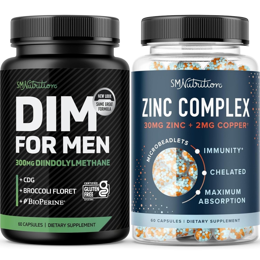 Testosterone Zinc Complex &amp; 300mg DIM Suplemento para hombres para el metabolismo estrógeno y la testosterona Soporte ← Microlet Zinc Suplemento (60 Servings) con DIM Complex para hombres (60 Servings)