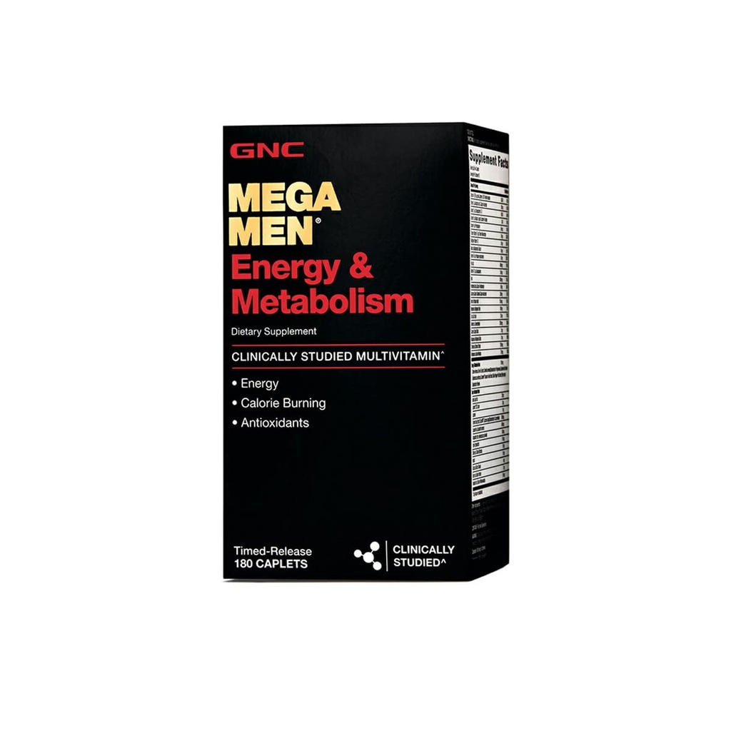 GNC Mega Men Energy &amp; Metabolism Multivitamin ← Aumento de Energía y Calorie Burning