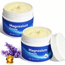 Crema de Magnesio para Cuerpo - Aceite de Magnesio para Pies, Pura Loción de Magnesio Premium con Vitamina E y Aceite de Almendra para la Soredad Muscular