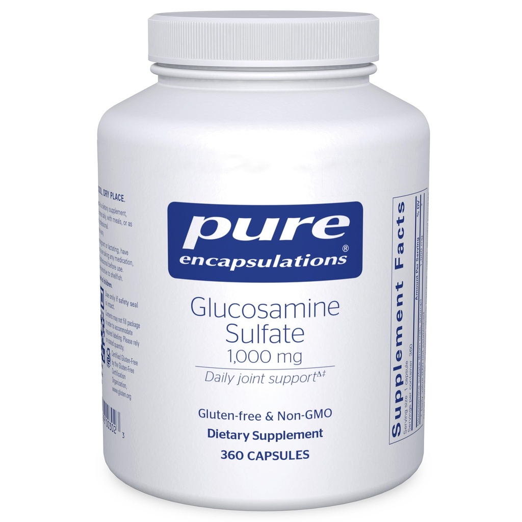 Pure Encapsulations Glucosamine Sulfate 1,000 mg ← Suplemento para el Soporte Conjunto y Movilidad, Cartilage Health, y Connective Tissue*