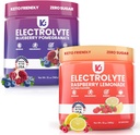 Keppi Keto Electrolytes Powder Bundle No Sugar - Zero Carbs - Made in USA - Advanced Hydration, Performance &amp; Recovery - Raspberry Lemonade & Blueberry Pomegranate Flavor - Mixes Easily No Clumps