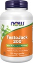 AHORA Suplementos de alimentos, TestoJackTM 200 con Tongkat Ali, Tribulus, Maca y Horny Goat Weed, 120 Veg Capsules