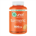 Qunol Turmeric Gummies, Gummy con 500mg Turmeric Curcumin, Suplemento de Apoyo Conjunto, Ultra High Absorption Tumeric Curcumin, Vegan, Gluten Gratis, 2 Month Supply, 120 Conde