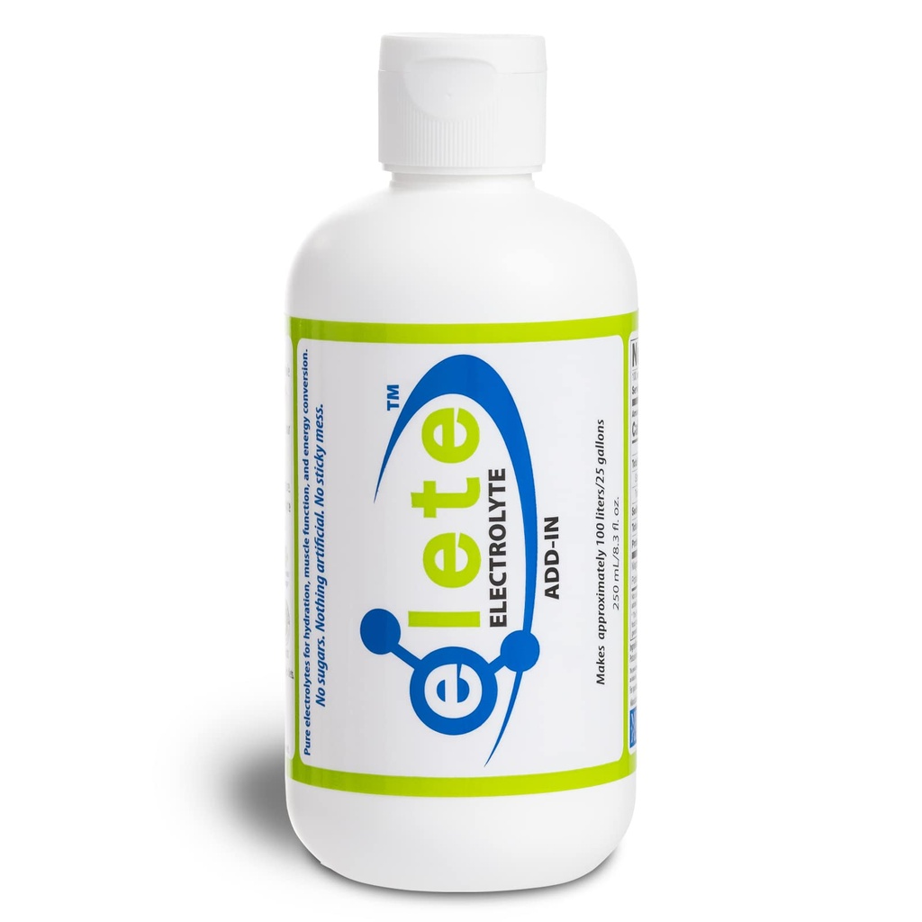 elete Electrolyte Add-in Hydration Drops ¦ Sodium, Magnesium, Potassium & Trace Minerals ← Desarrollado, Todo Natural Silencioso Legislativo y Muscle Cramp Relief ← Transformar cualquier bebida en una bebida deportiva, 8.3oz