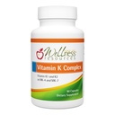 Wellness Resources Vitamin K Complex Supplement - 600 mcg Vitamin K2 (como MK-4 y Trans MK-7) y 1000 mcg K1- Bone Strength and Heart Health - K2 Vitamin Supplement - 90 Capsules Non-GMO