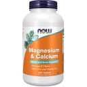 AHORA Suplementos de alimentos, Magnesio &amp; Calcio, con zinc y vitamina D-3, Nerve y bonificación*, 250 Tabletas