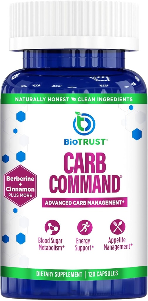 [BRSWKHY4OEOREA3U] BioTrust Carb Command - Carb Management Supplement, Metabolic Support for Ketosis, Supports Keto, Low Carb and Paleo Lifestyle (60 Servings)