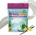 SunLife Organics Grass Fed Whey Protein Powder Vanilla  100% Orgánica Protein Powder for Men & Women, Naturalmente endulzada con Cacao, Coconut Creamer y Stevia (16 Oz) 15 Serviciones