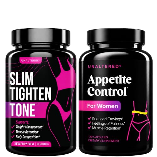 UNALTERED Belly Fat Burner " Appetite Suppressant - Weight Loss Bundle for Women - 1 Month Supply