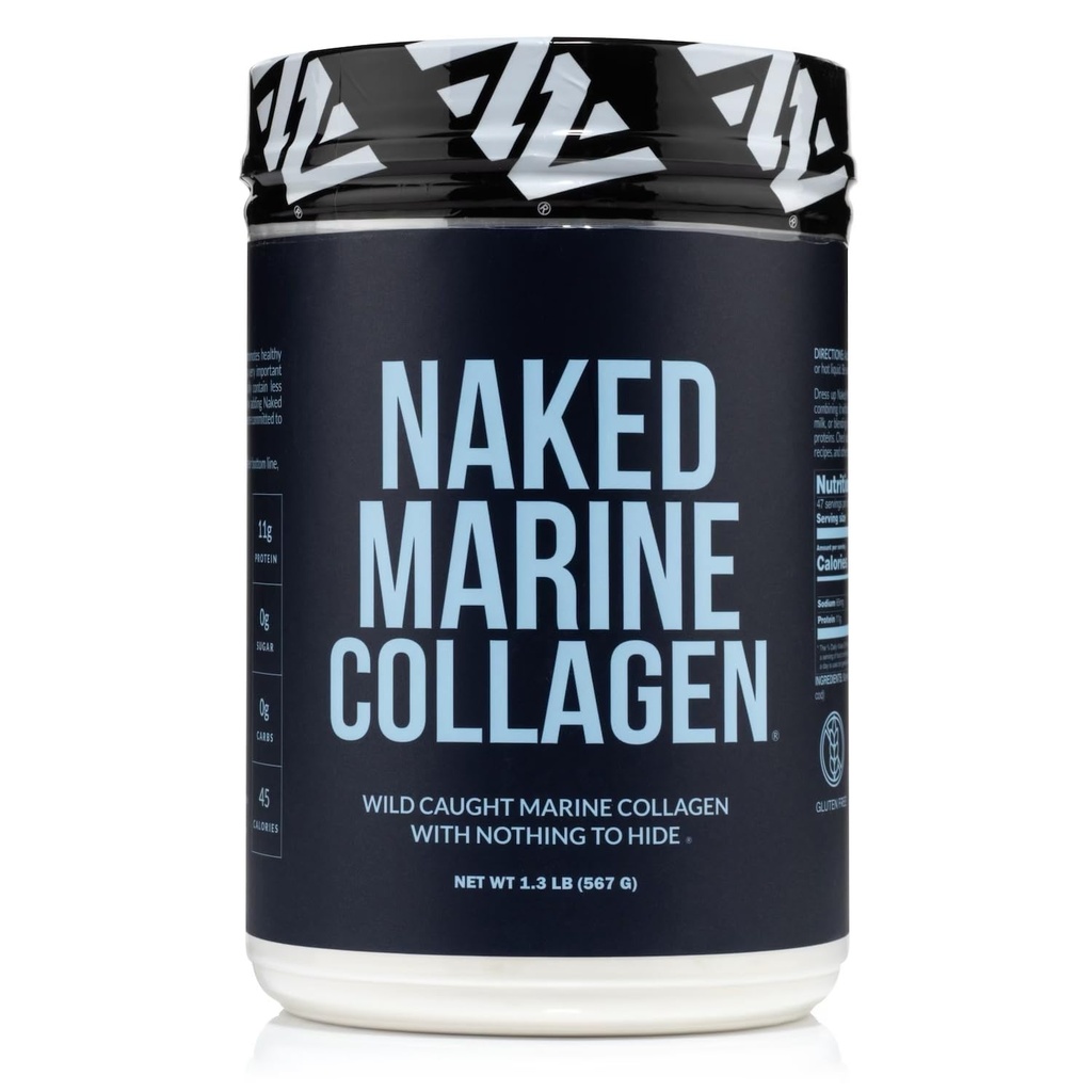 NAKED Marine Collagen Peptides Protein Powder - Unflavored - de Wild Caught Cod - Paleo Friendly, Non-GMO, Soy-Free, Gluten-Free - 47 Servings