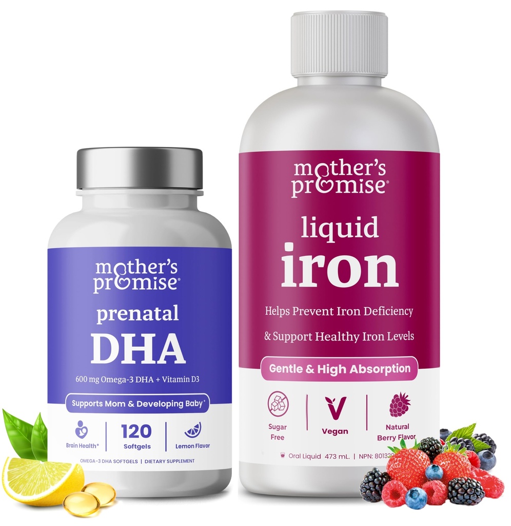 Mother's Promise Prenatal DHA & Liquid Iron Bundle