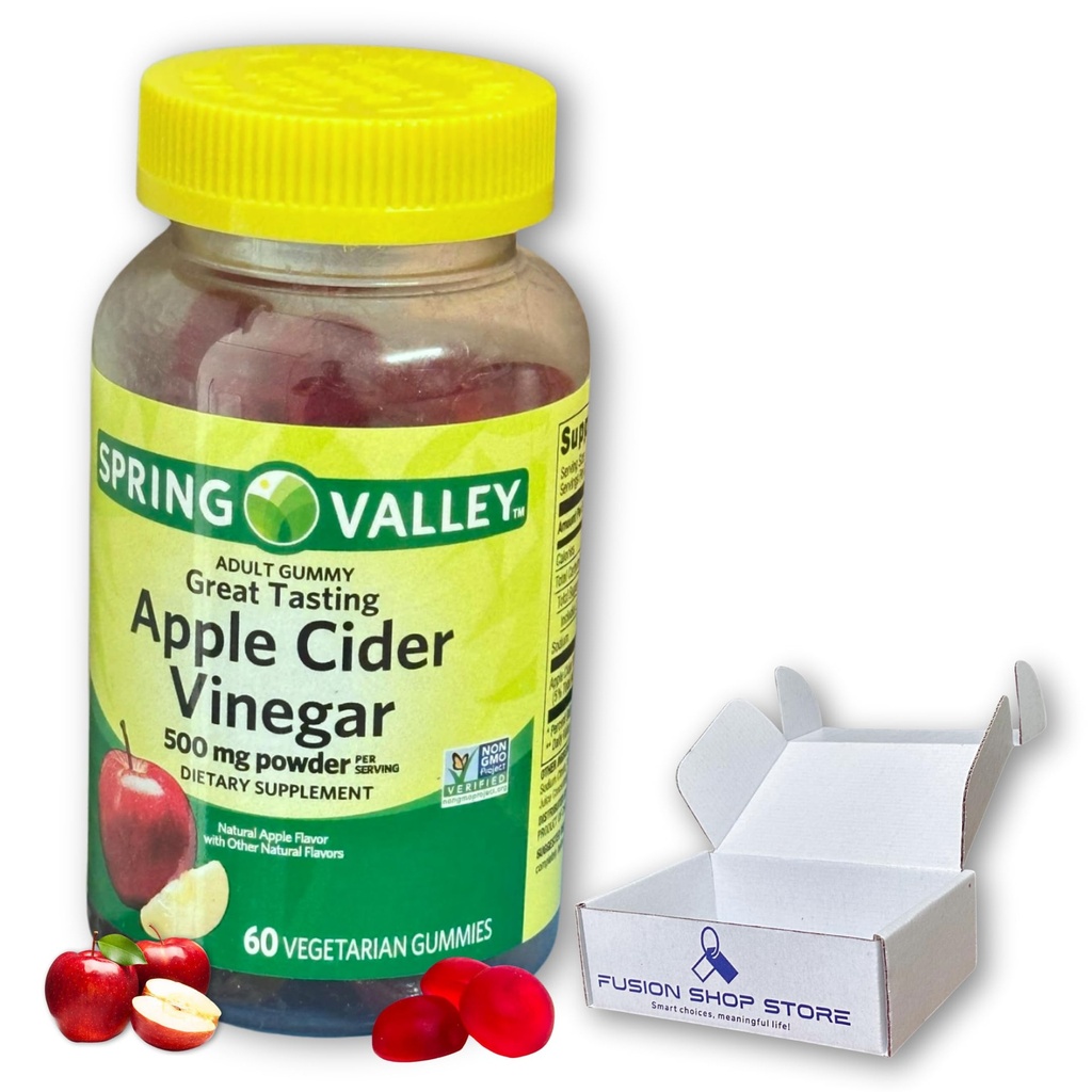 Manzana Vinagre Gummies- 500 mg 60 Ct (Pack of 1)