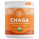 Vimergy USDA Organic Wild Chaga Mushroom Extract Powder, 166 Servings – Ideal en Chaga Tea, Café, Smoothies – Cardiovascular Support - Kosher, Vegan, No Gluten, Paleo - Pure Chaga, No Fillers (250g)