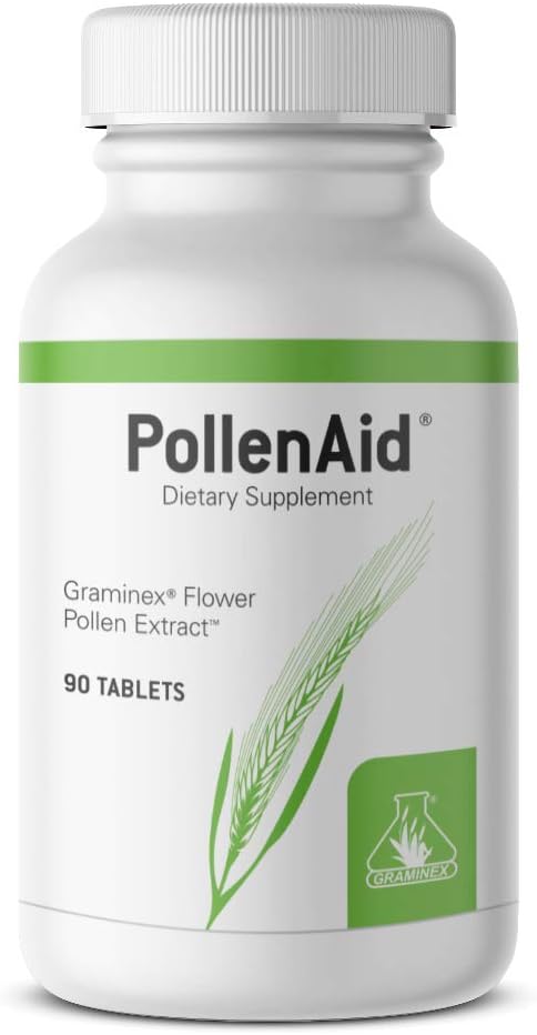 [BRSWYZI6OABA43YU] PollenAid Prostate Supplement: All Natural Prostate Support for Bladder Control & Urinary Tract Health, Rye Pollen Extract Made in USA, 90 Tablets