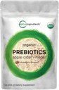 Prebióticos orgánicos Fiber Powder ← 1Lb, 6 en 1 All Natural Plant TENIDO Fórmula de Frutas, Flavor de Fresa, Vegan Silencioso Keto, No Aditivos, No Fillers, Soporta Digestión saludable & Sistema Inmunitario para Mujeres y Hombres