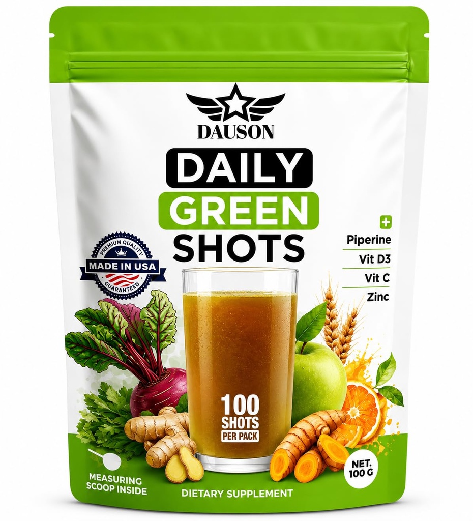 Zapatos Verdes diarios – Powder de Superalimentos con Wheatgrass, Matcha, Beetroot, Ashwagandha, Turmérico " Prebióticos – Apoyo energético a la inmunidad – Suplemento de Verdes Veganos – 100 Zapatos