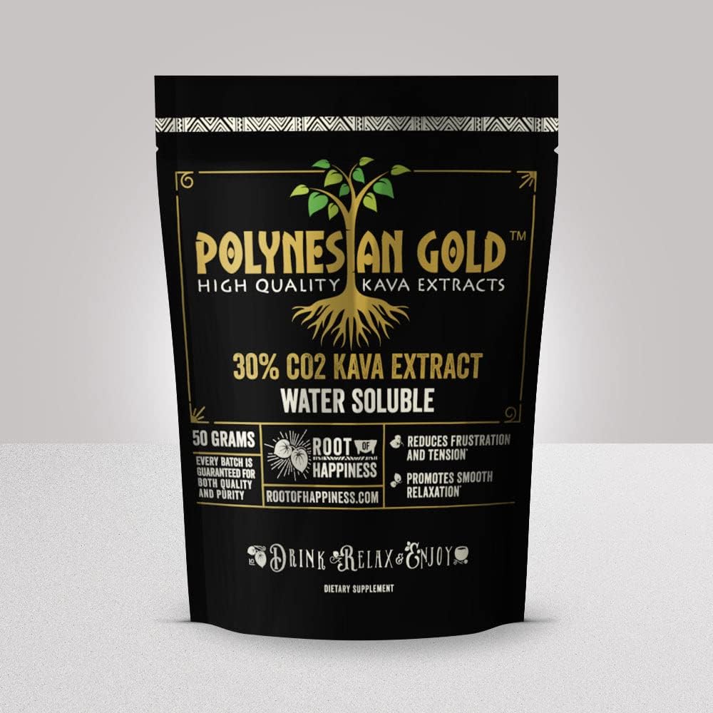 Polynesian GoldTM Water Soluble Co2 Kava Extract- 50g Bag