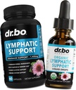 Lymphatic Drainage Suplementos Pills & Drops - Soporte linfático orgánico gotas líquidos limpieza, Lymph System Support Suplemento para los nudos Legs " Neck - Lymph Node Detox Cleanse System Drainage