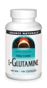 Fuente Naturales L-Glutamina - Forma libre Aminoácidos que soporta la energía metabólica - 100 cápsulas
