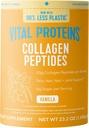 Péptidos de colágeno de proteínas vitales Polvo - Péptidos de colágeno de grano para el cabello, uñas, piel, huesos " salud conjunta, vainilla, 23,2 onzas