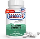 Dr. Hans Nieper Lithium Orotate 5mg, 200 Count, Lab Tested, Non-GMO, Gluten Free, Vegan Friendly, Supports Brain Health