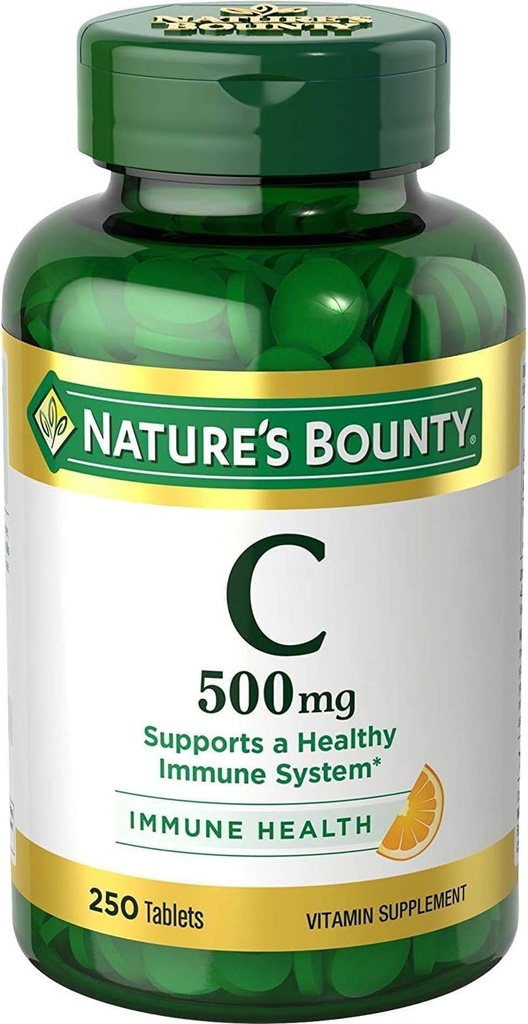 La recompensa de la naturaleza Pura Vitamina C 500 mg Tabletas 250 Tabletas (Pack of 3)