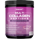 Péptidos multi colágeno ZEBORA Pólvora para mujeres – Péptidos de colágeno hidrolizado con D-Mannose " Probióticos para mujeres – apoya la piel, el cabello, las uñas y la salud de la tracción urinaria, desarmado, 35 servicios
