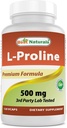 Best Naturals L-proline Amino Acid Dietary Suplemento 500 Mg, 120 Conde (817716014456)