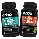 Colon Candi Cleanse Detox Support - Anti Overgrowth & 15 Day Intestinal Cleanse Pills " Probiotic - Balance Control " Fast Acting Natural Laxative for Constipation Relief - Bowel Movement Gut Health
