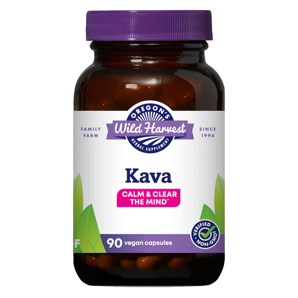 La cosecha salvaje de Oregon Kava Root Capsules, 90 Conde