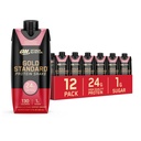 Optimum Nutrition Gold Standard Protein Shake, 24g Protein, Listo para beber bebidas proteínas, Fresa, 11 Fl Oz, 12 Cuenta (Pack of 1) (Packaging May Vary)