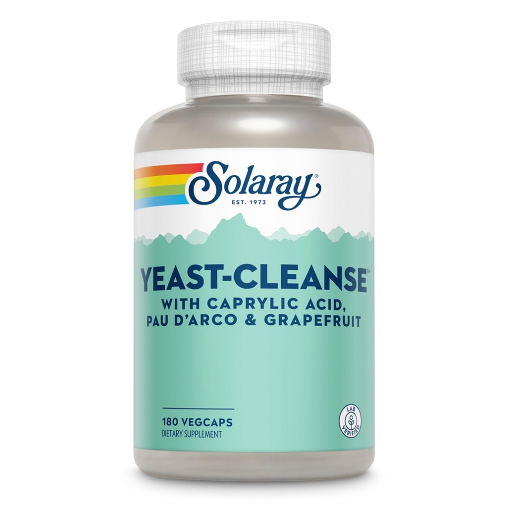 Levadura Solaray-Cleanse - 180 cápsulas vegetarianas