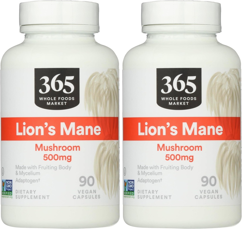365 por Whole Foods Market, Lion's Mane, 90 Conde (Pack of 2)