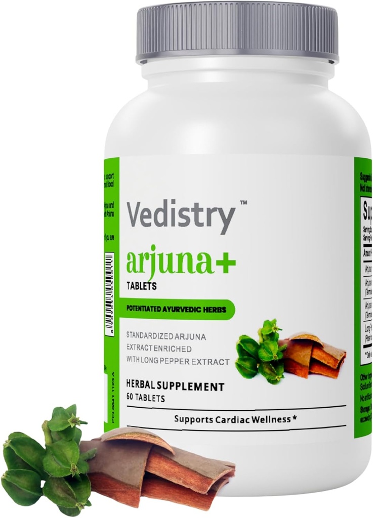 [BRSROBAYBMNW2H37] Arjuna+ Extracto de corteza Suplemento Silencioso 1100mg Arjuna Tabletas con Pepper Largo para la Salud del Corazón & Presión de la Sangre Apoyo ← Suplemento Cardiovascular Hídrico Orgánico TEN 60 Tablas Vegan