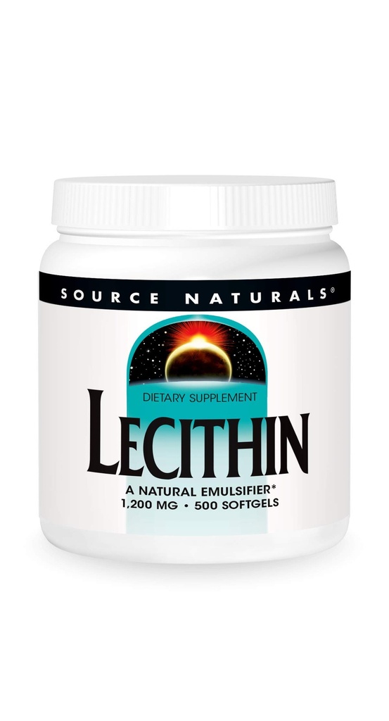 Fuente Naturals Lecithin 1200 mg, Un emulsionante natural - 500 Softgels