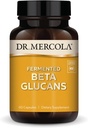 Dr. Mercola Fermented Beta Glucans, 30 Servings (60 Capsules), Suplemento dietético, Apoyo Inmunitario, No GMO, NSF Contents Certified