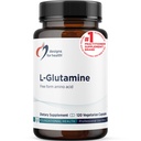 Diseños para la salud L Glutamine Capsules - 850mg Aminoácidos Vegetarianos Suplemento de Apoyo a la Recuperación del Musculo, Digestivo, Immune + Gut Health - Non-GMO + Gluten Free (120 cápsulas)